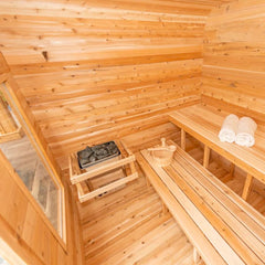 Dundalk Leisurecraft CT Luna 4 Person Barrel Sauna